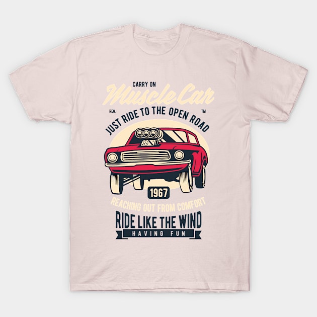 Muscle Car T-Shirt by p308nx